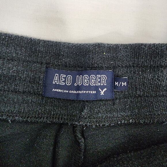 American Eagle Women Jogger Pants Medium Zip Pocket High Rise Drawstring Ankle - Picture 7 of 11